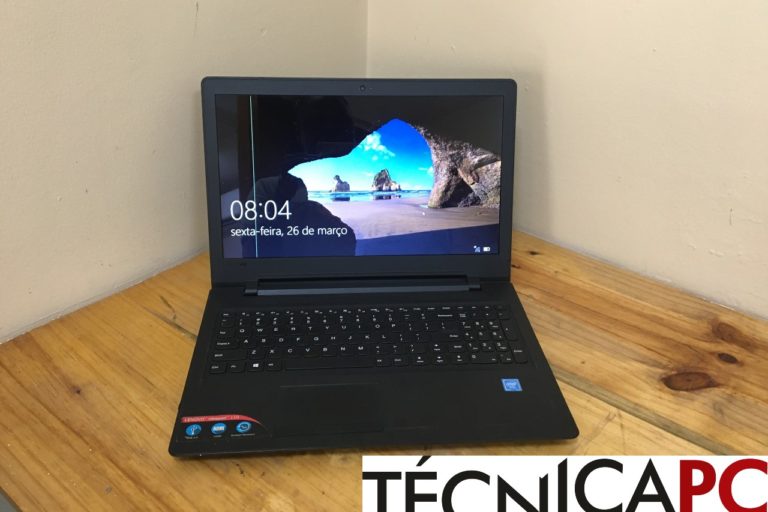 Lenovo ideapad 110-15IBR tinha uma das braçadeiras