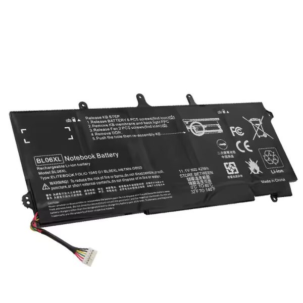 Bateria BL06XL para HP EliteBook Folio 1040 G1 G2