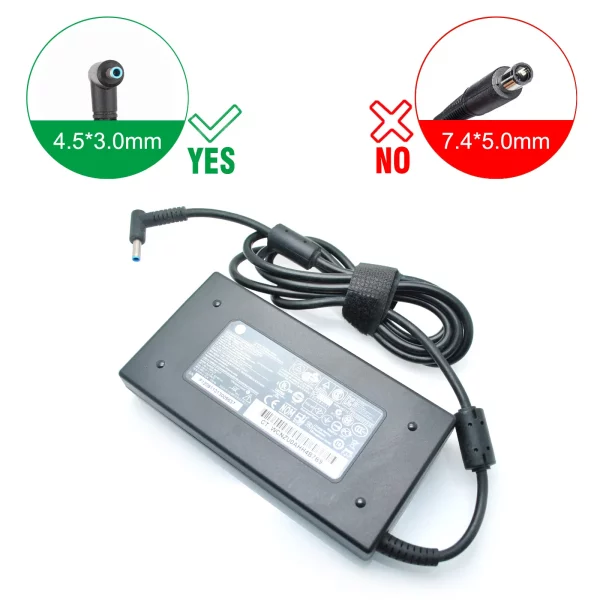Carregador HP 120W 19.5V 6.15A 4.5*3.0mm blue pin - Image 2