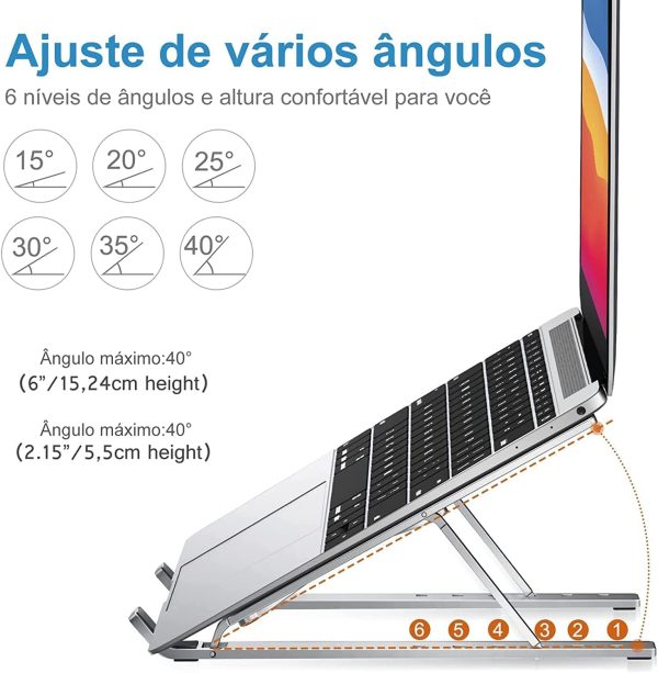 Suporte para Laptop Ajustável - Conforto para Seu Laptop - Image 3