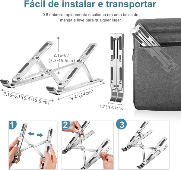 Suporte para Laptop Ajustável - Conforto para Seu Laptop - Image 5