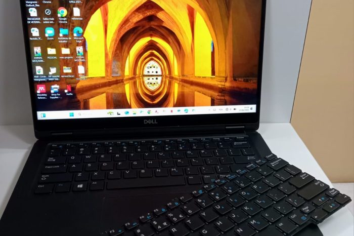 Dell Latitude 7390 2in1 com teclas danificadas