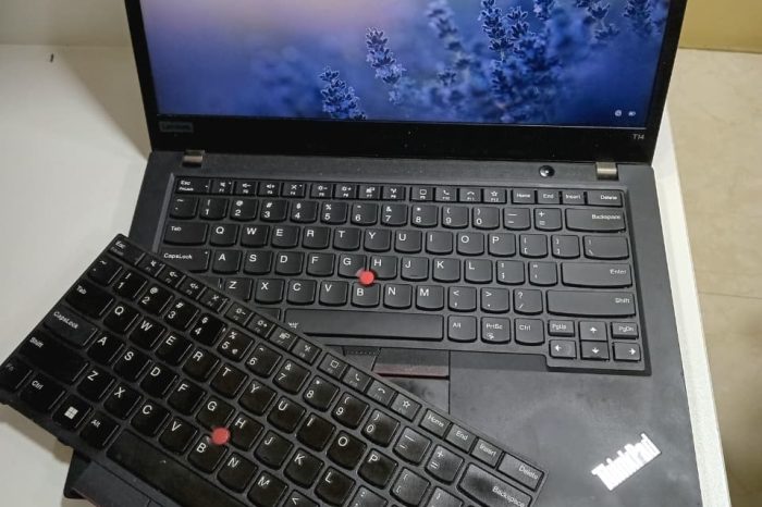 Lenovo Thinkpad T14 Gen 2 com teclas danificadas