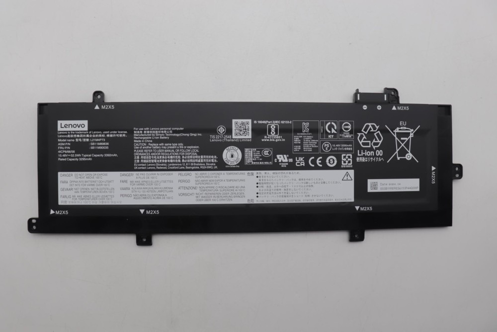 Bateria L21M4P73 para laptop Lenovo ThinkPad T16 Gen 1 Gen 2